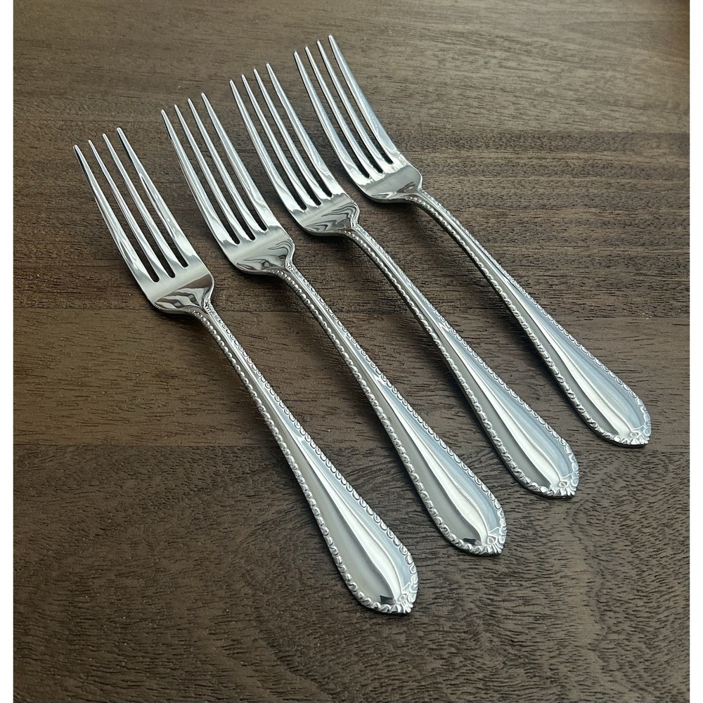 Reed & Barton Englefield Dinner Forks Set Of 4 Stainless Glossy